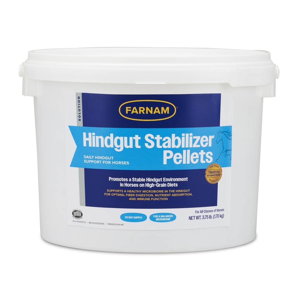 Farnam Hindgut Stabilizer Pellet, Päivittäinen digestiivinen ja immuuni täydentää hevosille auttaa säilyttämään tasapainossa Microbiome optimaalisen digestion