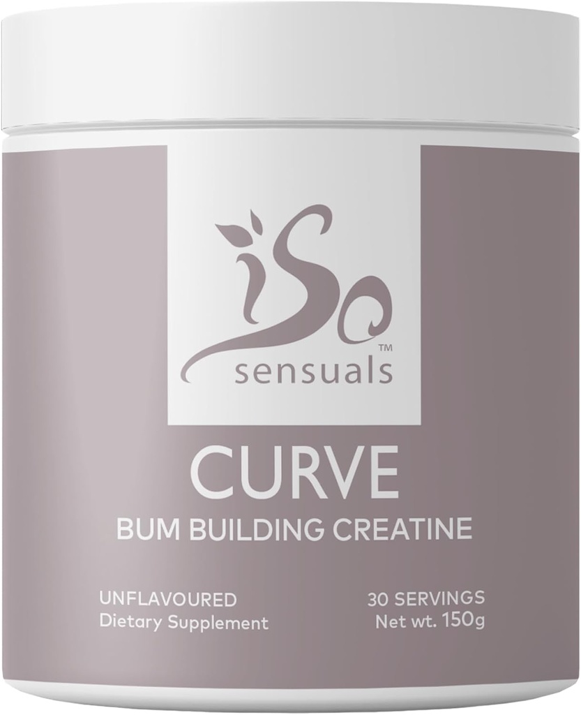 IsoSensuals Curve Bum Building Creatiini - Micronized 200 Mesh Smooth Muscle Builder for Women, Creatiini naisten Enhancer, Energy Supplement for Booty Gaines. 30 Mautonta Persikka tarjoilut
