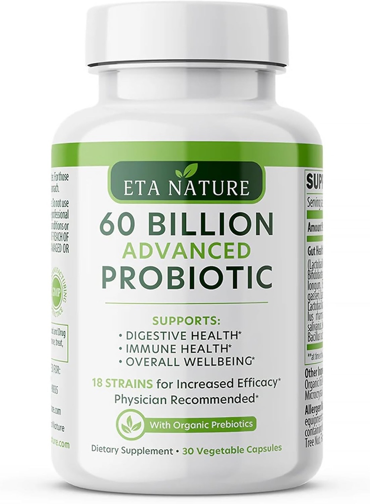 Advanced Probiootit miehille - Probiootit digestiivinen terveys, Gut tuki ja immuniteetti