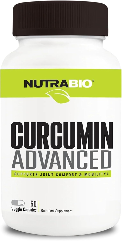 NutraBioCurcumin Advanced Digestion & Joint Support Complex, 60 Vihanneskapselia