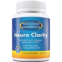 Nutrition Essentials Nootropic Brain Support Supplement - Kofeiinittomat kapselit, jotka tukevat aivoja - Aivojen tuki pillereitä St. John's Wort ja Ginkgo Biloba