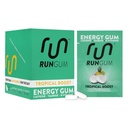 Run GUM Tropical Boost Energy Purukumi 50 mg kofeiini Tauriini & B-vitamins Per Palanen, 24 palanen (pakkaus 12) Sokeriton, Zero Calorie, Ei Aspartame, ja Gluteeniton, 1 ea