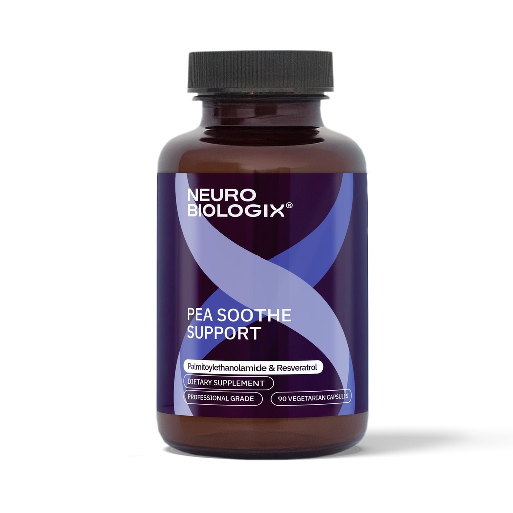 PEA Soothe Support Natural Relief Formel - PEA Supplement med PEA & Resveratrol för att stödja nervfunktion och minska känsligheten - främjar återhämtning, mental klarhet, energi och vardagsbalans