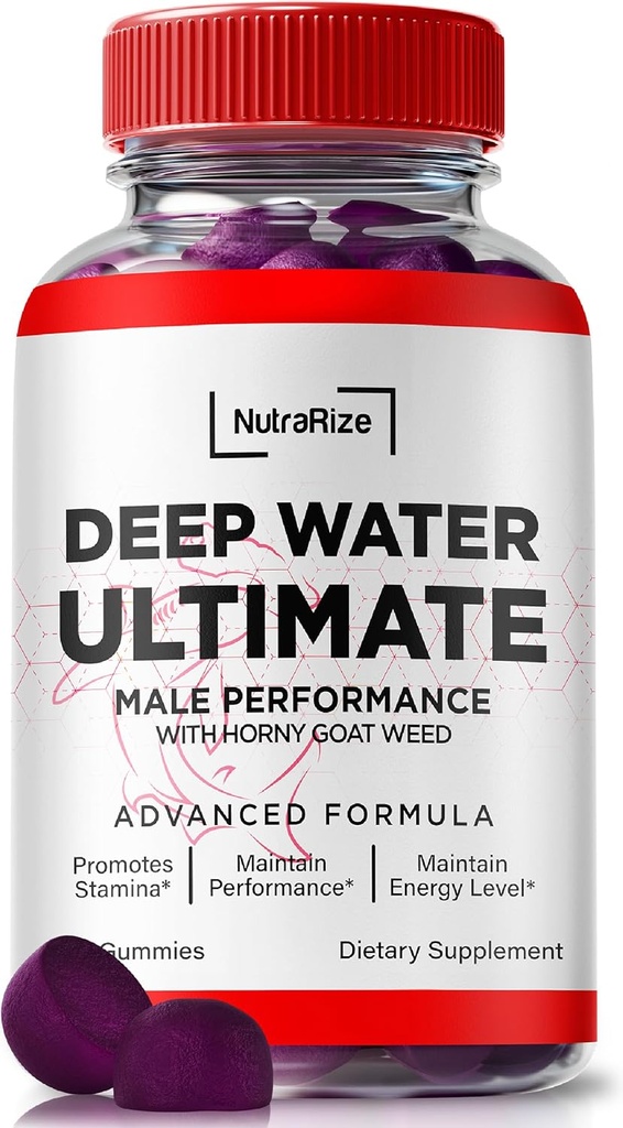 NutraRize Deep Water Ultimate Mies Gummies - Virallinen Deep Water Mies Essentials, Premium Deepwater Ultimate Gummies for Men, Deep Water Ultimate Mies Gummy, Performance Review (60 Gummies)
