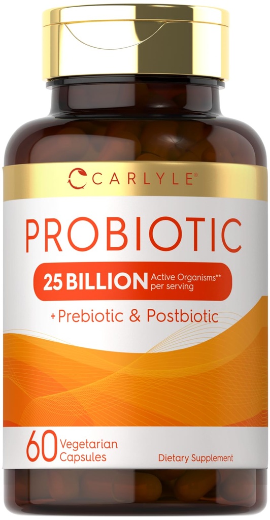 Carlyle Probiootti prebiootit & Postbiootit 25 miljardia PMY 60 kapselia 