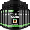Kalium iodide pillerit Tabletit - 7- pakkaus 130 mg Tarjoilut Yhteensä 420Tablets - Dr Emys Kalium iodide tabletit