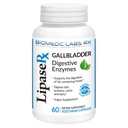 Gallbladder Formel, Lipase, Protease och Amylase Digestive Enzymes för att minska Bloating - Vegetarisk Formel, 60 Veg Capsules