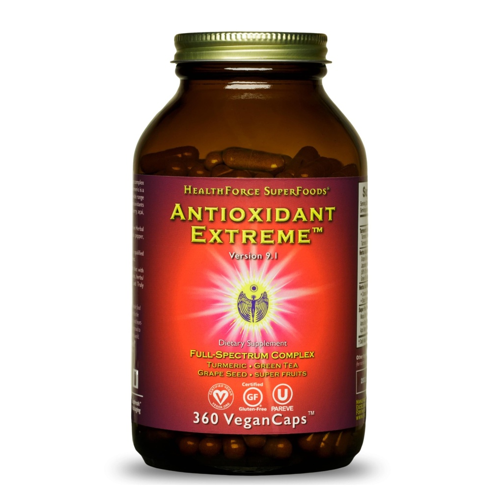 TERVEYSFORCE SUPERFOODS Antioksidantti Extreme - 360 vegan kapselia