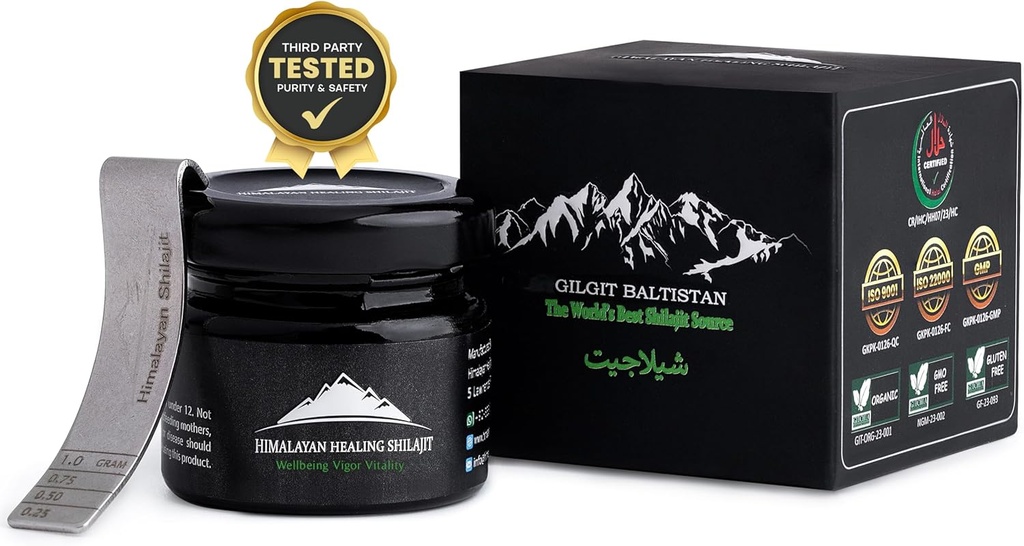 Gold Grade Himalayan Shilajit Hartsi miehille ja naisille