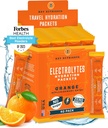 Avainaineet Elektrolyyttejä Powder Packets - Tangy Orange 40 Pack Hydration Packets - Travel Hydration Powder - Made in USA - Ei sokeria, ei kaloreita, Gluteeniton