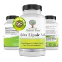 Helt enkelt natur Pure Alpha Lipoic Acid 600mg 120 Veggie kapslar, icke-GMO Thioctic Acid 4 månaders leverans