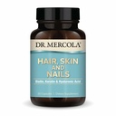 Dr Mercola Hair, Skin och Nails - Ger Biotin, Keratin & Hyaluronsyra - Premiumkvalitet - Stöder Hälsosam Åldrande - Icke-GMO, Gluten-Free & Soy-Free - 30 kapslar (30 portioner)