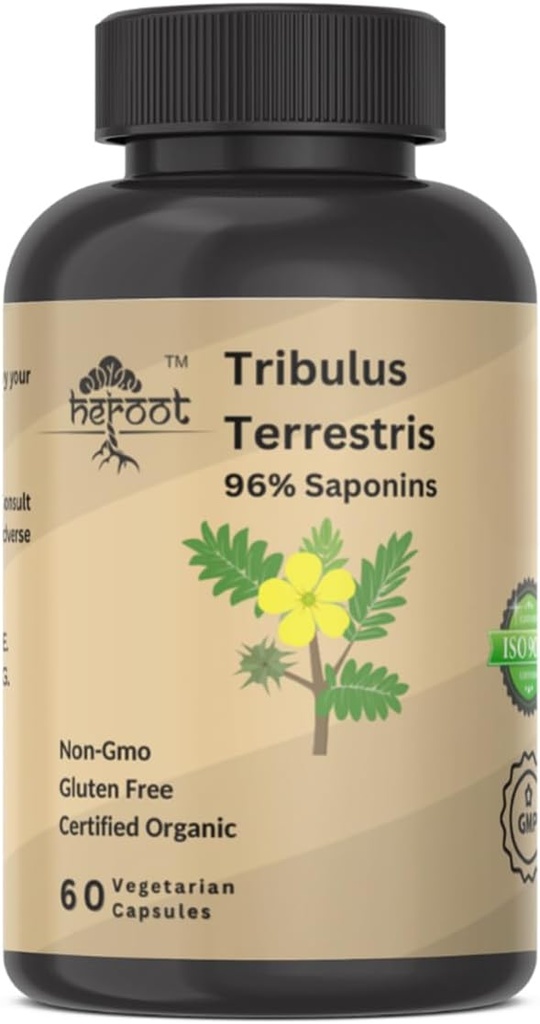 Tribulus Terrestris täydennysosa miesten ja naisten täydentää (pakkaus 120 kapselia)