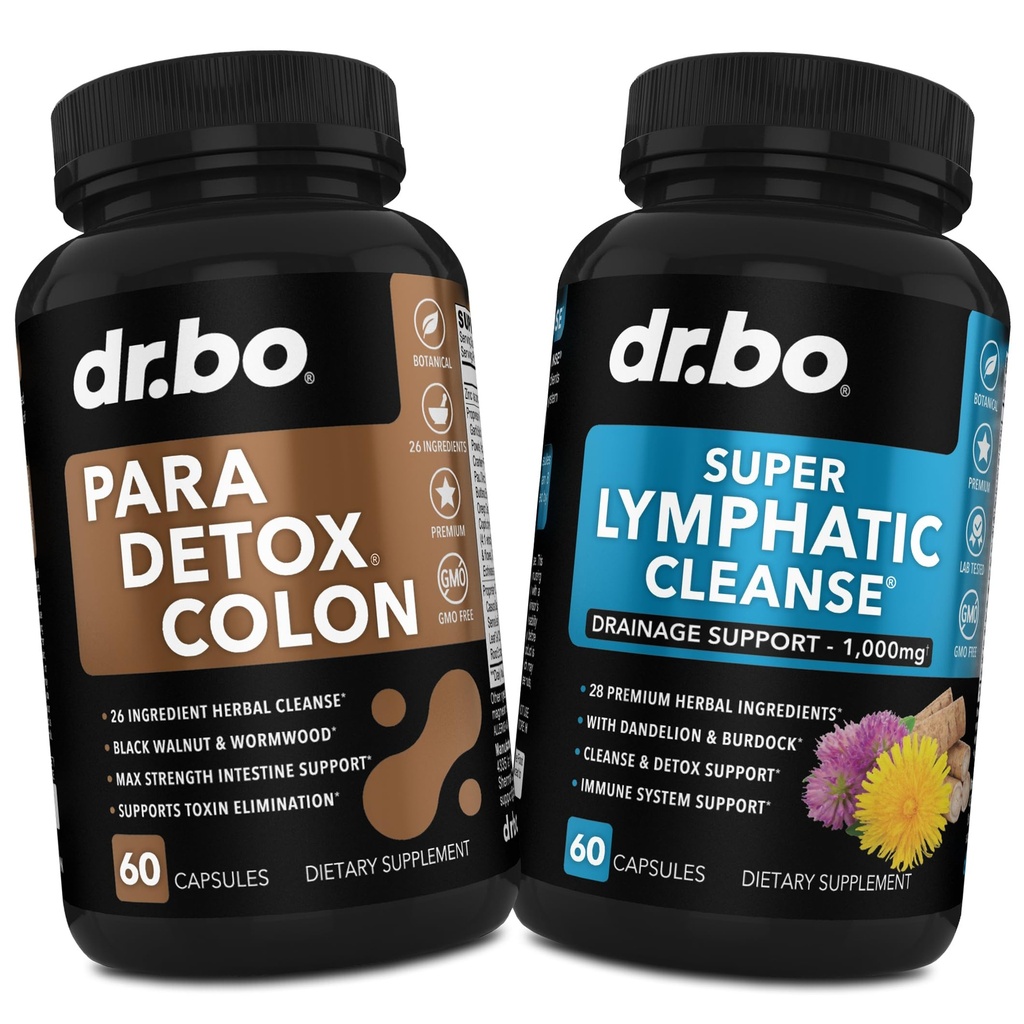 Colon Cleanse Pills Body Detox & Lymphatic Drainage - Intestinal Guard Cleanser för mage Gut & Lymph Support Supplements Pills - Lymphatic Support Lymph Node Detox Cleanse System Drainage