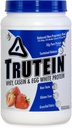 Body Nutrition Trutein High Protein Powder: 45% Whey, 45% Kaseiini, 10% Egg White, Gluteeniton, Alhainen natrium, Grass Fed Whey Protein Powder, Gym Supplement & Breakfast Shake, Mansikka & Cream, 2lb