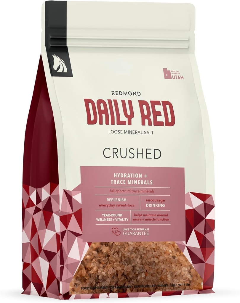 Päivittäin RED murskattu - Mineraali täydentää hevosille (5 LB Bag)