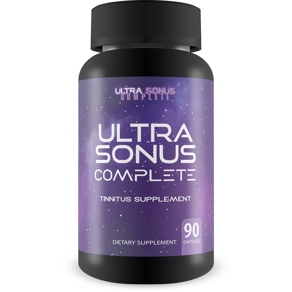 Tinnitus Supplement - Garlic Turmeric Vitamin C Max Formel - Stöd minskad inflammation och öronring med denna naturliga växtbaserade formel (90 kapslar)