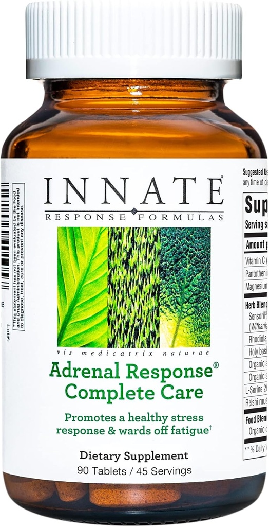 INNATE Response Formula Adrenal Response Täydellinen hoito - Ashwagandha - edistää optimaalinen stressi vaste - Wards Off Fatigue - Kasvissyöjä, Gluteeniton, ei-GMO, Kosher - 90 tablettia (45 tarjoilua)