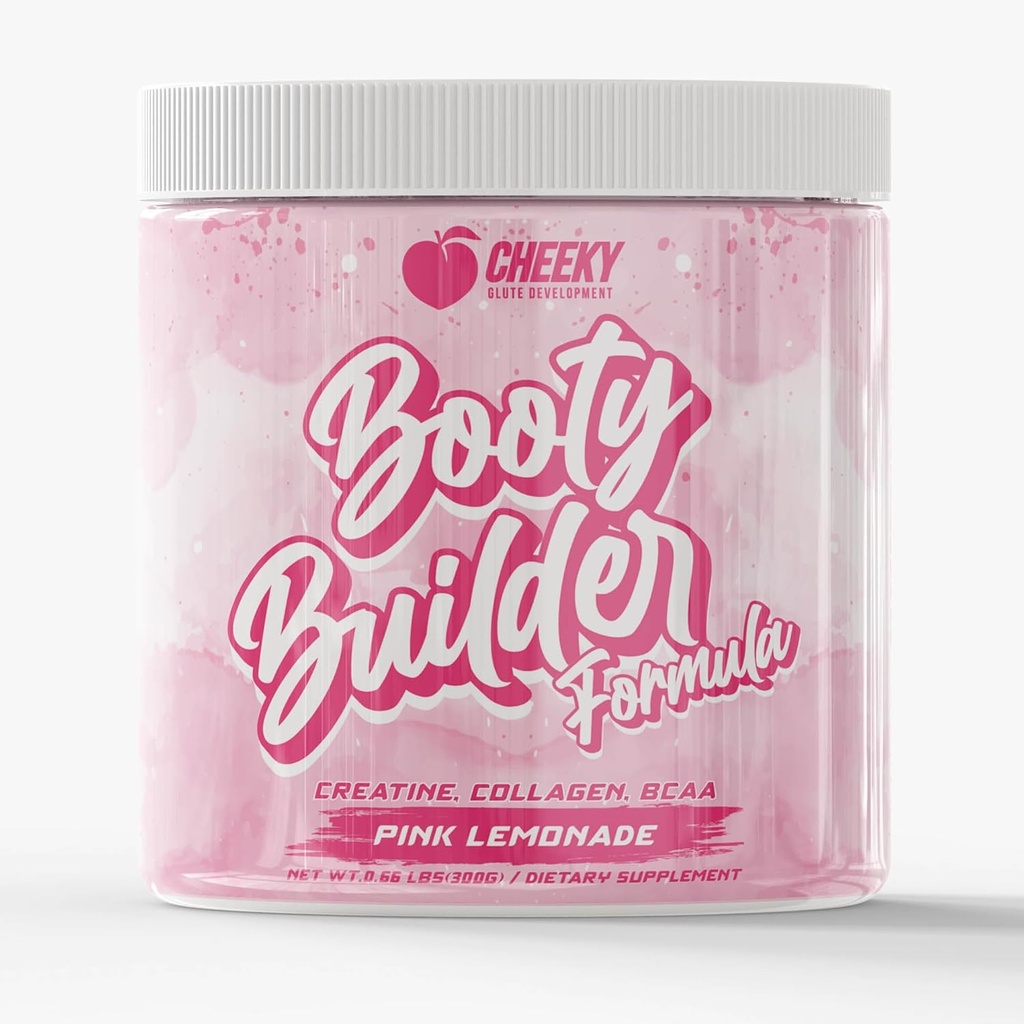 Booty Pump Formula - Vaaleanpunainen sitruunaa Creatiini Blend naisille, BCAAs & Collagen, lihasten kasvu & Booty kasvunedistäjä, Grit-free Formula Creatina Para Mujeres Queratina Para Musculos