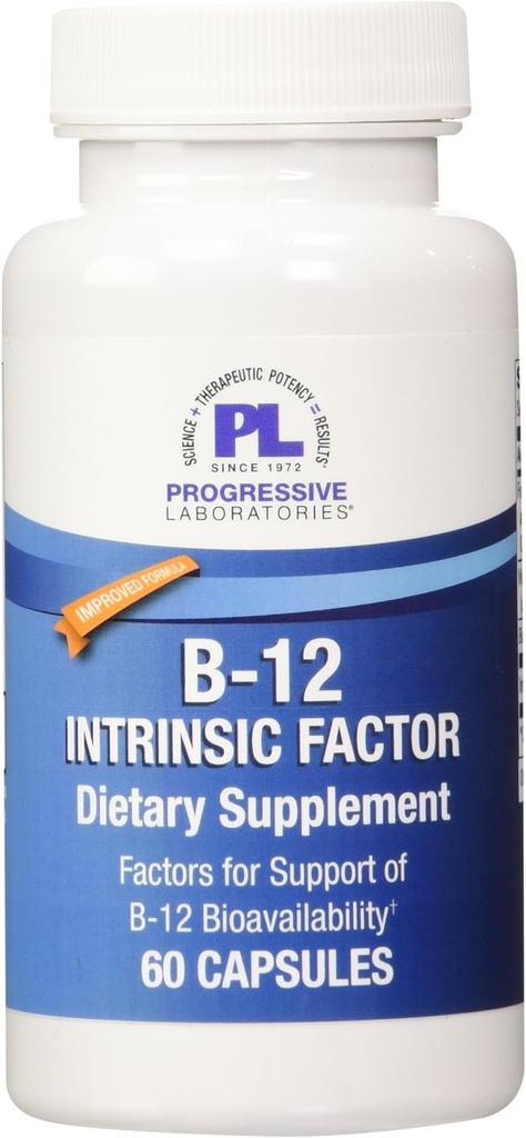 Progressive Labs B-12 Intrinsic Factor Supplement, 60