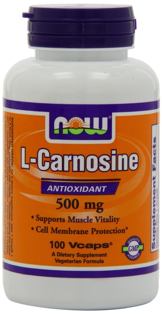Nu livsmedel, L-Carnosine 500mg 100 VegiCaps (Pack of 2)