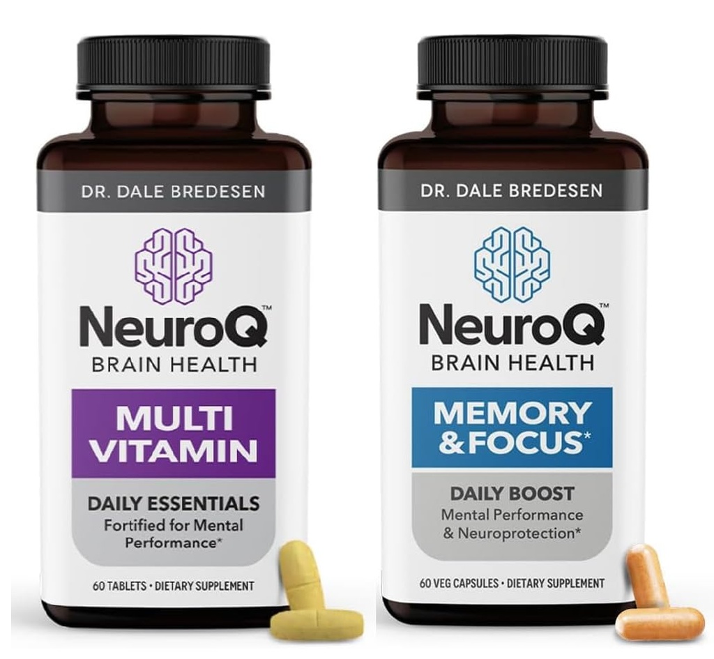 LifeSeasons NeuroQ Memory & Focus with Multi- Vitamin - Boosts Cognitive Performance & Healthy Brain Function - Tukee immuniteettia - 120 kapselia