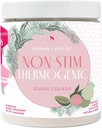 Vahva + Seksikäs Fit, paino ja ruokavalio tuki Terveys täydentää, kofeiiniton Non Stim Drink Powder for Ruokahalu ohjaus ja aineenvaihdunta tuki, lisäravinteet naisille, Guava Colada Flavor, 30 SVG