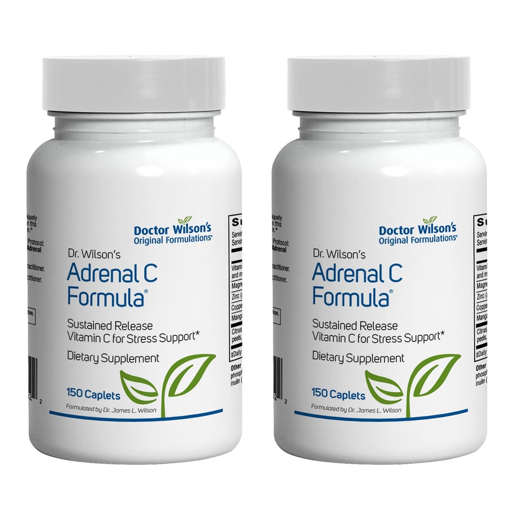 Tohtori Wilsonin alkuperäinen Formulations 2-Pack lisämunuais C Formula 150 Caplets