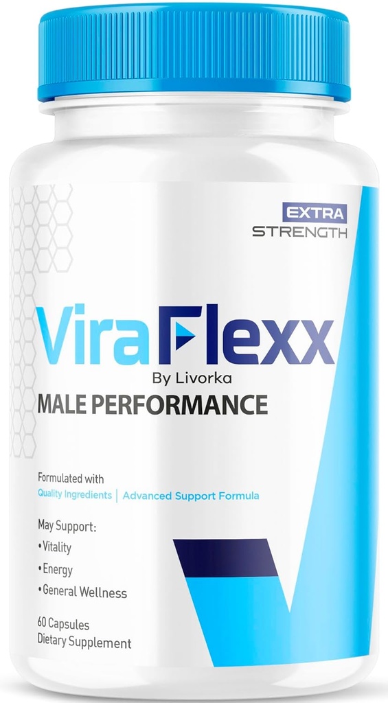 ViraFlexx Pro Kapselit miehille, viralliset ViraFlexx Pro Mies pillerit tuki Kaikki Natural Premium Advanced Formula, ViraFlex lisätuki, Vira Flexx arvostelut, 60 kapselia 1 kuukauden