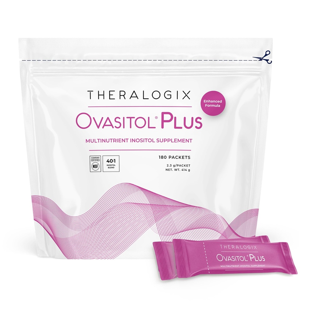 Theralogix Ovasitol Plus Metabolic Health Supplement - Myo-Inositol & D-Chiro Inositol + Chrome Picolinate + Alpha-lactalbumin & Vitamin D - 90-Day Supply - Osmakad - 180 Count