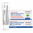 Hydrocortisone Cream - 1 Ounce Eczema Cream med Aloe Vera - Premium Anti Itch Cream Extra Styrka - Perfekt för Rashes, Itchiness, Insect Bites, Dermatitis, tvättmedel, smycken