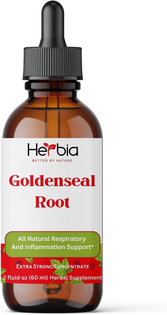 Organic Goldenseal juuriuutteen vastustuskyky, antioksidantit, nestemäinen alkoholiuute, 60 tarjoilua 2 nestettä (60 ml)