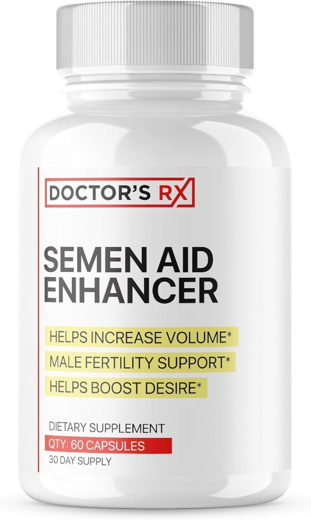 DRX Semen Volume Booster | Boost Desire, Mood, Energy, Load Size | Maca, Muira Puama + 7 Mer Ultra Dosed Powerful Ingredients | 3rd Party Tested Formel för Purity & USA Bottled - 60 Capsules