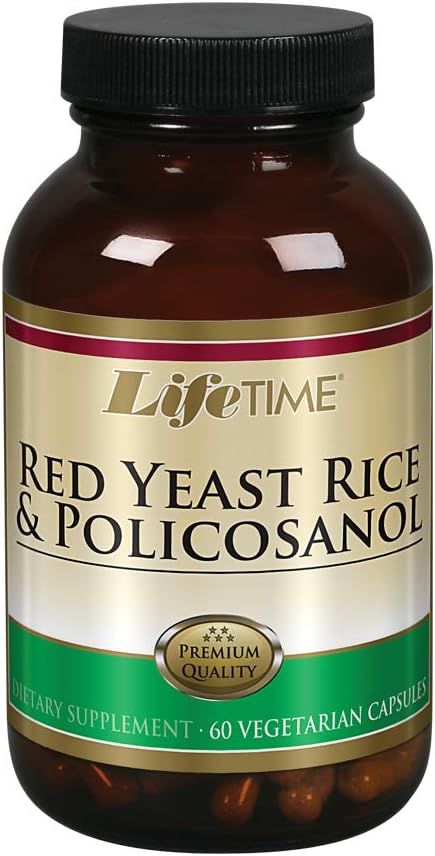 LIFETIME Red Yeast Rice & Policosanol Veg, 60