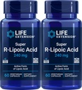 Life Extension Super R-lipoic Acid 240 mg, 60 kasvissyöjäkapselia (pakkaus 2)