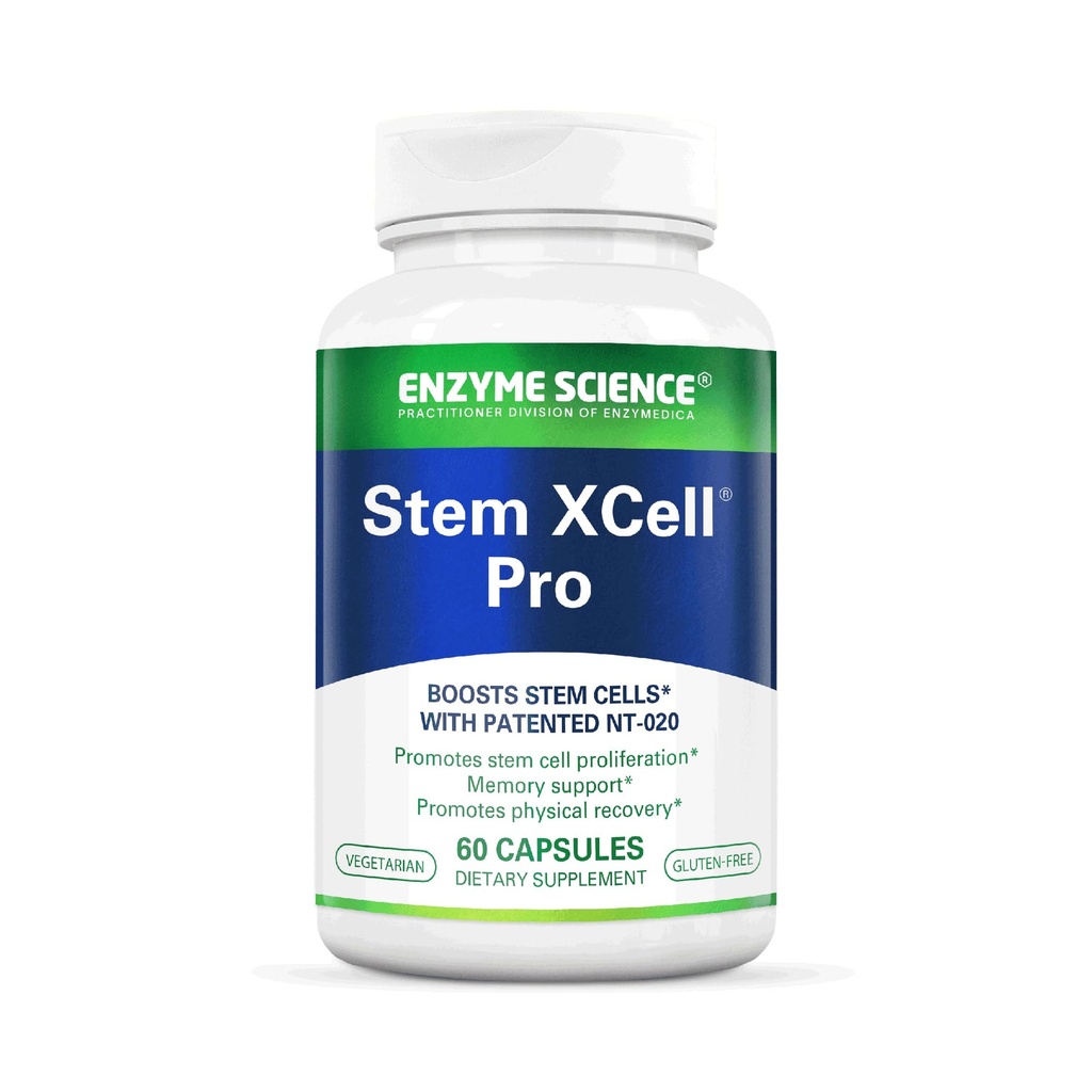 Enzyme Science, Stem XCell Pro, Antioksidantti tuki solu- ja immuuniterveydelle, kantasolujen terveyslisä, 60 kapselia