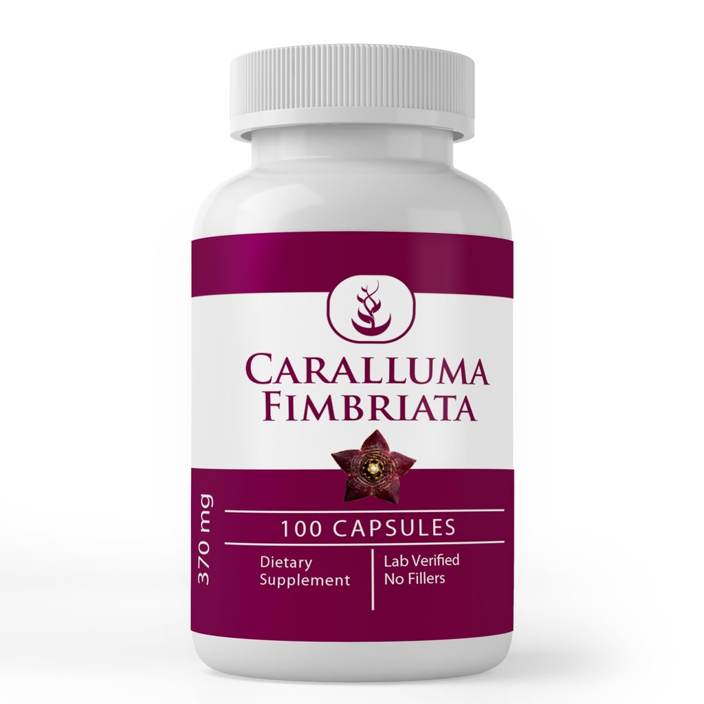 Puhdistusaineet Caralluma Fimbriata, (100 kapselia) Aina puhdas, ei lisäaineita tai täyteaineita, laboratoriovarmennettu