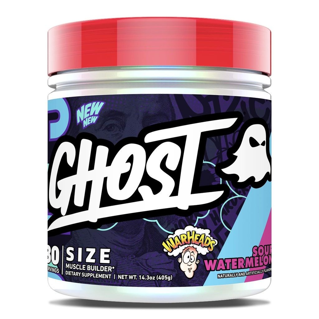 GHOST Koko V3 Lihas Builder Ravintolisä - Warheads Hapan vesimeloni, 30 Tarjoilut ...