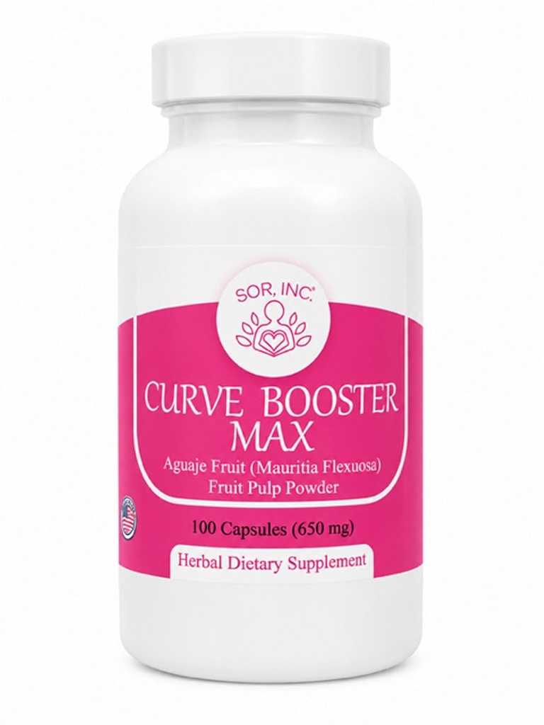 Curve Booster Max Pure Aguaje kapselit naisille ja Transsukupuoliselle 650 mg USA Valmistettu