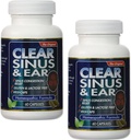 2Pack of Clear Products Clear Sinus and Ear - Homeopaattista - ei gluteenia - 60 Vegi-kapselia