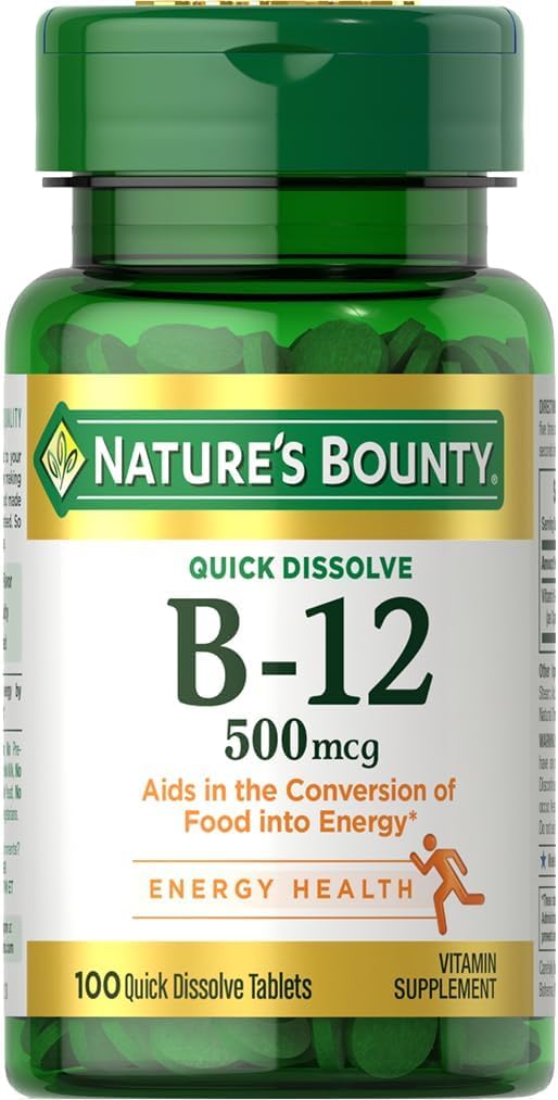 Luonnon Bounty-vitamiini B-12 500 Mcg, 100