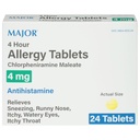 4 tunnin allergiatabletit - Klorfeniramiini Maleaatti 4 mg - Antihistamiini - 24