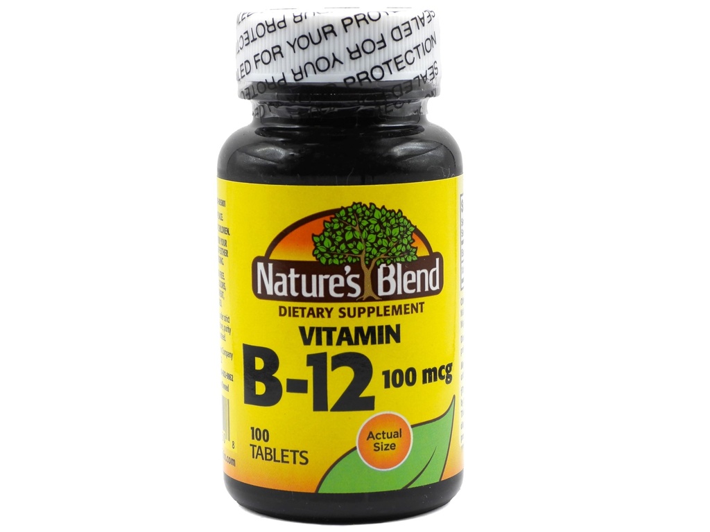 NAT B-vitamiini B-12 TB 100MCG 100
