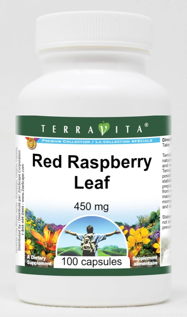Punainen vadelmalehti - 450 mg (100 kapselia, ZIN: 511172)