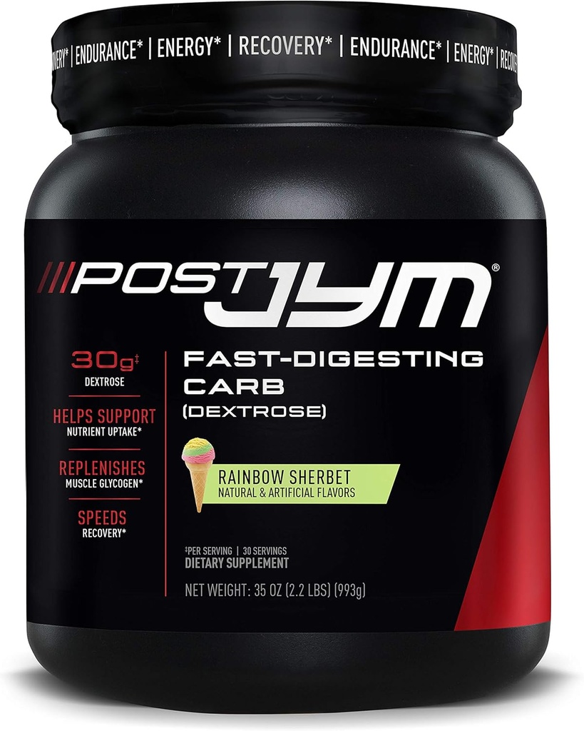 Post JYM Carb Fast Digesting Post Treenaus Recovery Powder ... Pure Dextrose, Glycogen Replenishment, Athletic Performance, Muscle Growth ...
