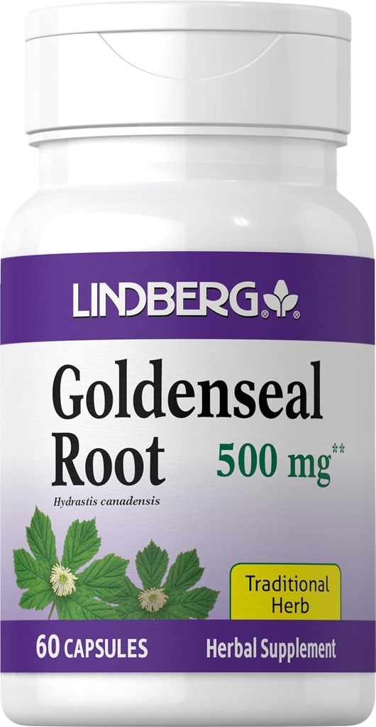 Lindberg Goldenseal juurikapselit ... 500 mg... 60 kapselia... Perinteinen yrtti...