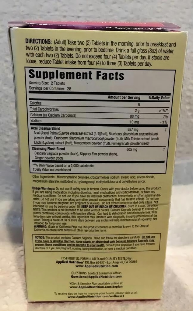 14 päivän Acai Berry Cleanse 56-Count Bottle (pakkaus 3) EW@GHT