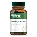 GAIA HERBS PRO Nootropic Focus - Aivojen terveyden tuki täydentää * - Nootropic Supplement with Saffron, Ginkgo Leaf Extract & Lemon Balm - Vegaani, Gluteeniton - 40 Liquid Phyto-Caps (20 tarjoilua)