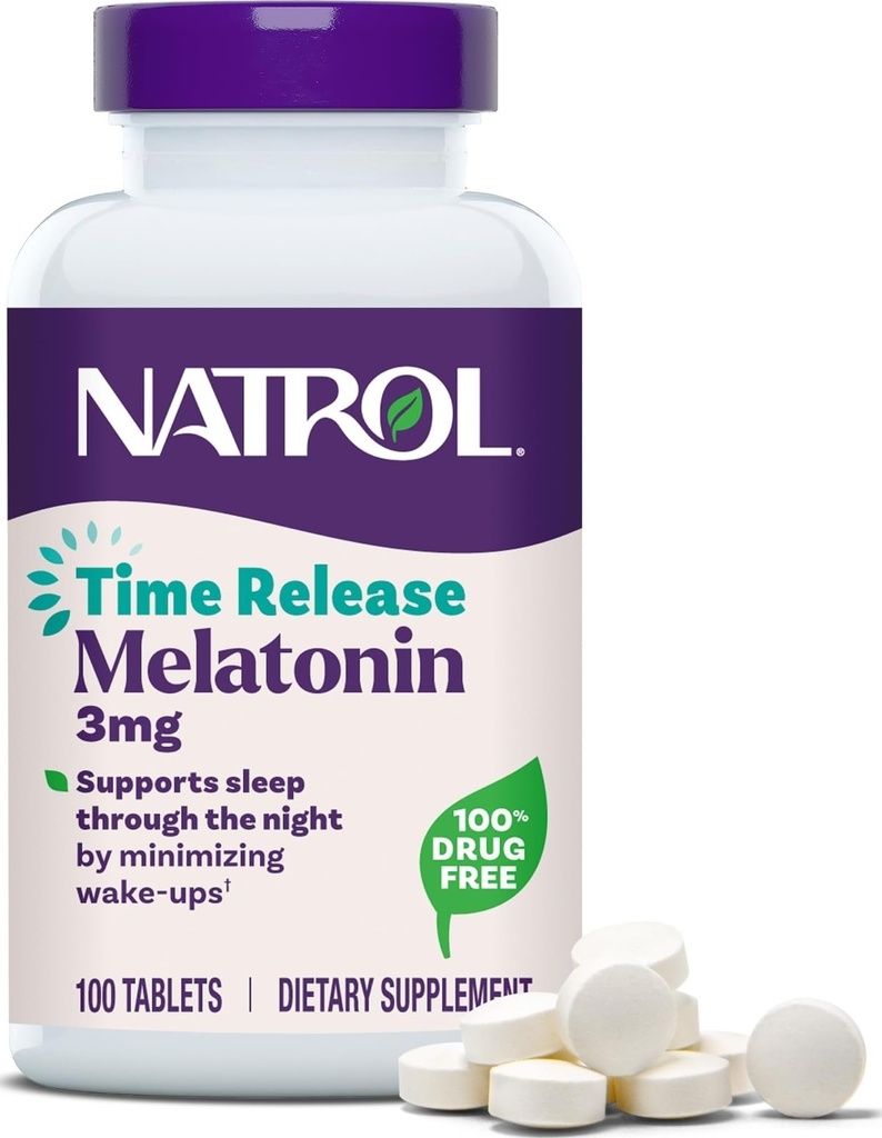 Natrol Melatoniinin annostabletit, 100