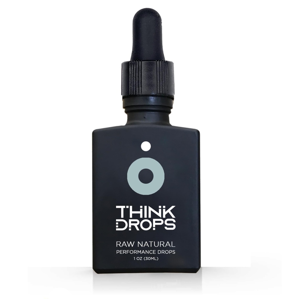 DROP FX Think Drops - nopea absorboiva L- Theanine & Ashwagandha Liquid Focus Supplement, Natural Nootropic for Enhanced Memory & Cognitive Function